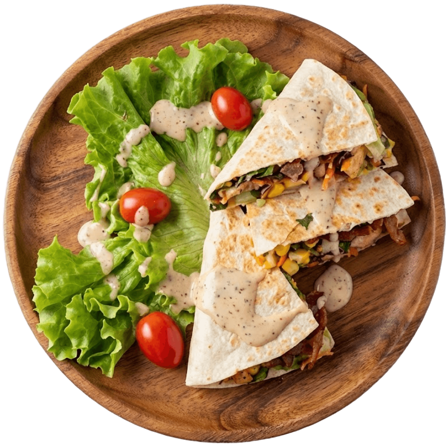 Wrab Crispy dengan sayuran segar dan kulit renyah