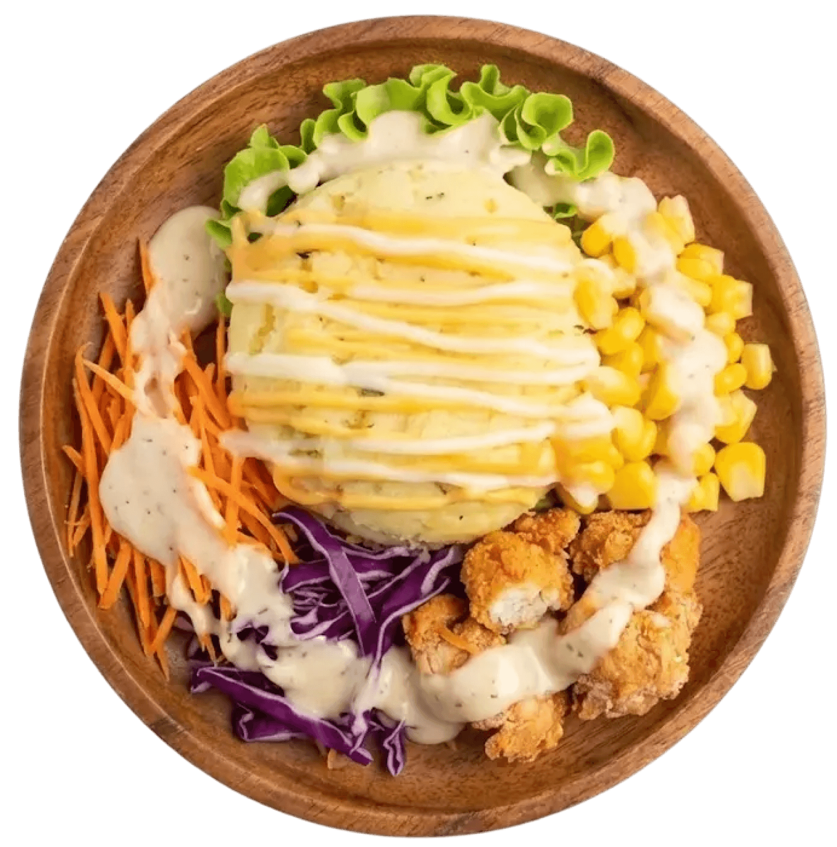 Mess Potato dengan mashed potato dan sayuran