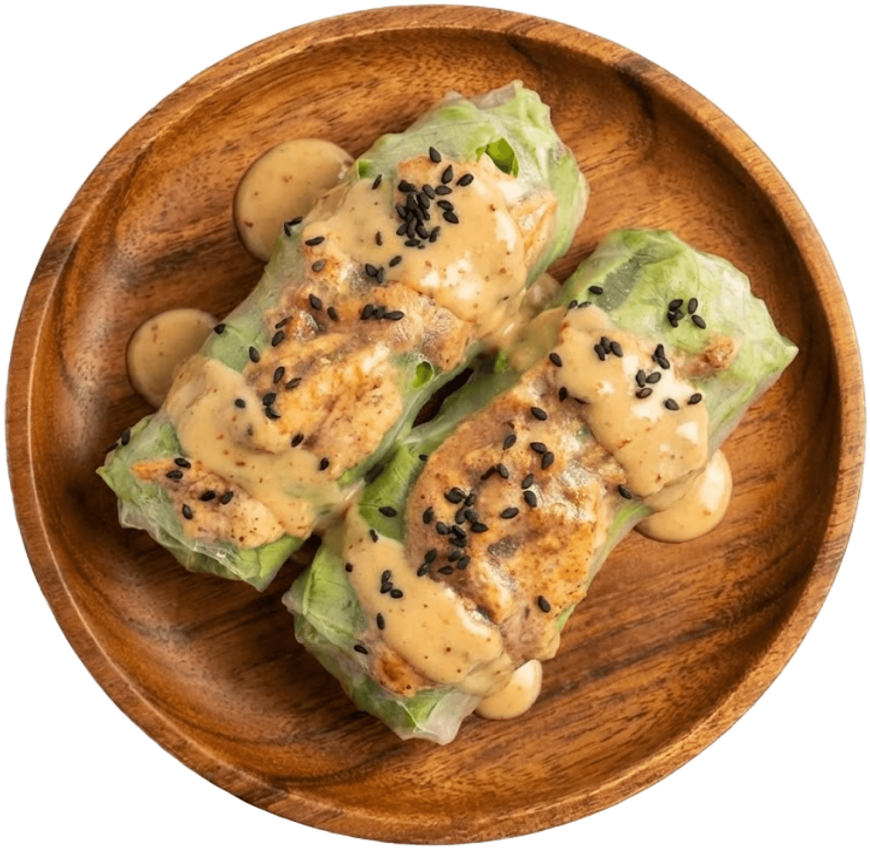 Sarool Vietnam dengan rice paper dan sayuran segar